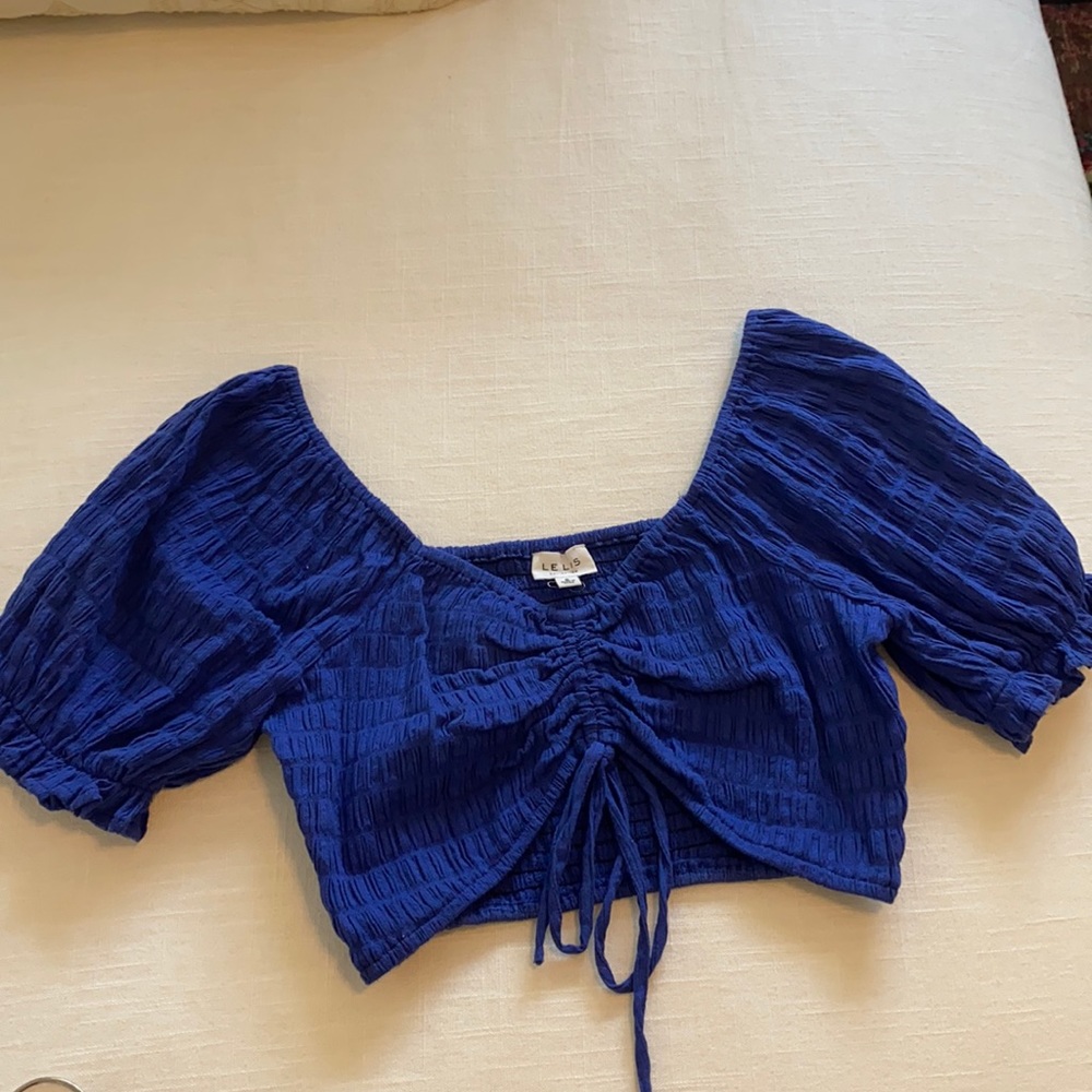 Royal Blue Crop Top